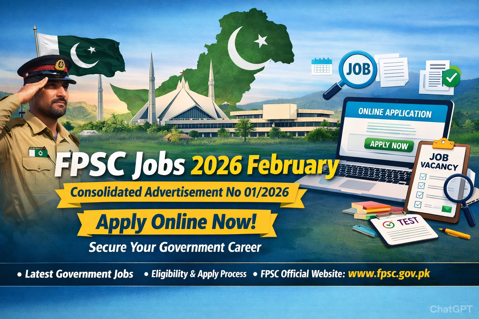 FPSC Jobs 2026 – Latest FPSC Vacancies 2026 | Apply Online