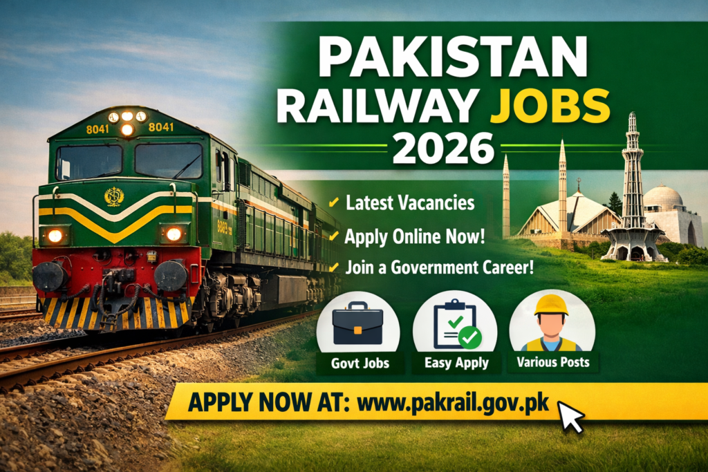 Pakistan Railway Jobs 2026 – Latest Railway Vacancies in pakistan | Apply Now