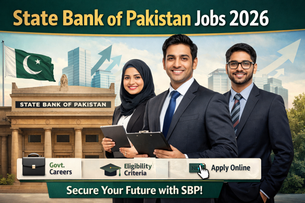 State Bank of Pakistan Jobs 2026 – Latest SBP Recruitments | Apply Online