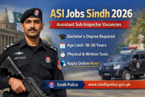 ASI Jobs Sindh 2026 – Latest Assistant Sub Inspector Recruitments Karachi | Apply Guide